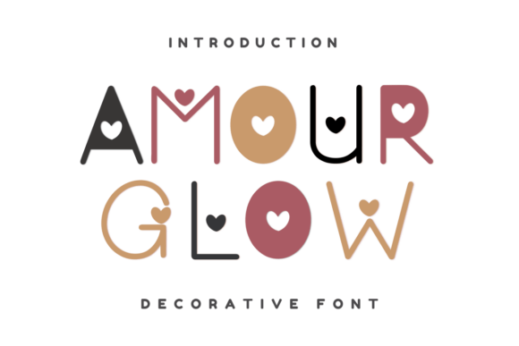 Amour Glow: Elevating Design with Expressive Decorative Typography
