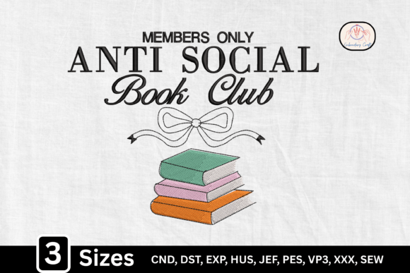 Anti Social Book Club: A Stitched Tribute to Introverts