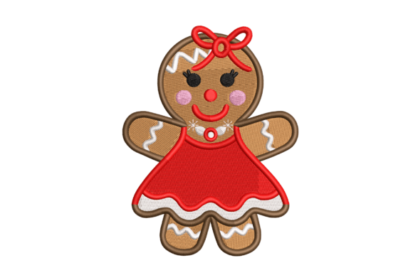 Bringing Holiday Cheer to Life: The Charm of the Cute Gingerbread Girl Embroidery Design