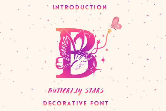 Butterfly Stars: Strategic Typography for Distinctive Visual Communication