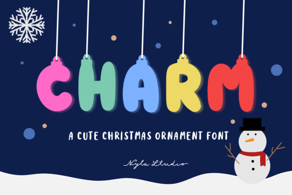 Charm: The Playful Decorative Font for Festive and Retro Designs