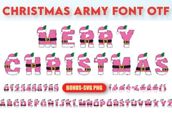 Christmas Army Pink Design Guide