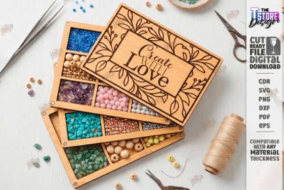 Crafting with the Bead Organizer Box