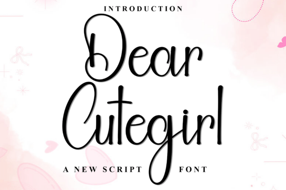 Dear Cutegirl: A Festive Typeface for Holiday Design