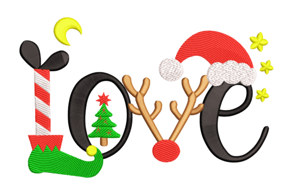 Elevate Design with Festive Love Text