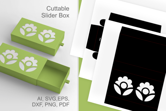 Elevate Your Gift Presentation with the Prime Bloom Windows Slive and Drawer Box Template