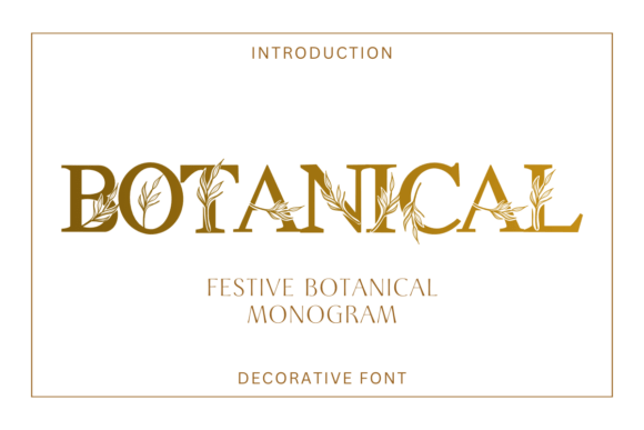 Elevating Brand Identity with Festive Botanical Monogram: A Strategic Design Asset