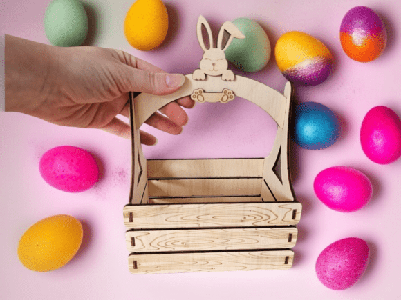 Elevating Seasonal Gifting with the Easter Bunny Gift Basket SVG for Laser Cutting