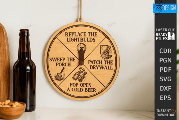 Evaluating the Dad Chore Wheel Laser Cut Funny Clock as a Digital Asset