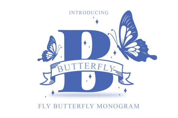 Fly Butterfly Monogram Design Guide