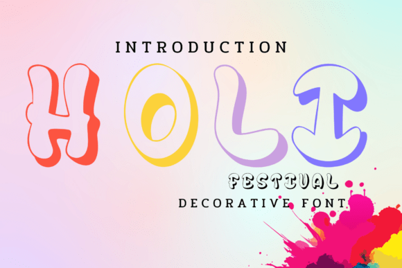 Holi Festival: Celebrating Color Through Expressive Typography