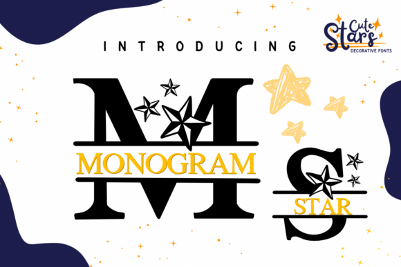 Monogram Star: Elegant Serifs Meets Playful Stars