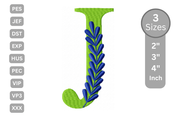 Refining Personalization with the Elegant Floral Alphabet Letter-J