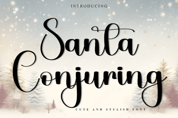 Santa Conjuring: Elevating Holiday Design with Whimsical Typography