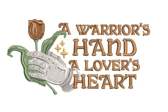 Stitching Strength and Grace: The Art of the A Warrior’s Hand Embroidery Design