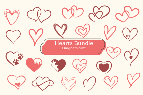 Strategic Design with the Hearts Bundle: Elevating Brand Emotion Through Intentional Typography