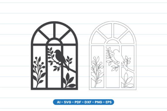 Transforming Spaces with the Bird Window Scene Laser Cut SVG