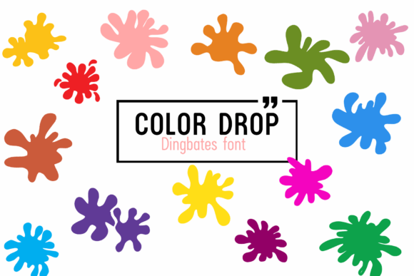 Unleashing Creative Energy with the Color Drop Dingbats Font