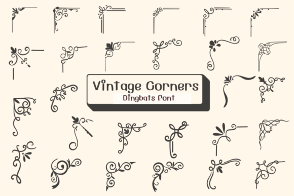 Unlocking Timeless Elegance: A Complete Guide to the Vintage Corners Dingbats Font