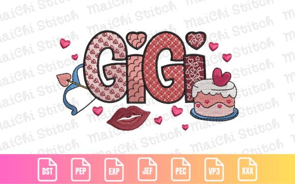 Valentine Gigi: Celebrating Grandma with Sweet Embroidery